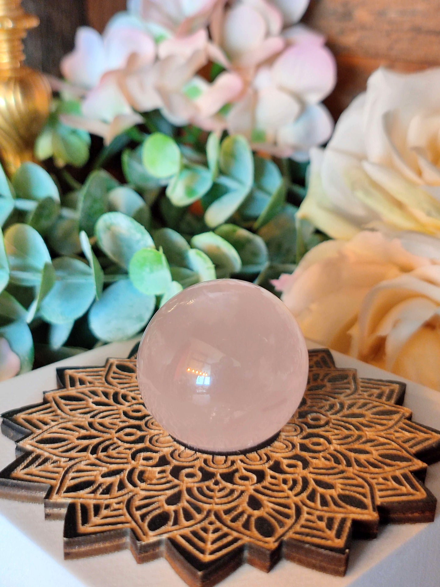 Rosenquarzkugel RK22