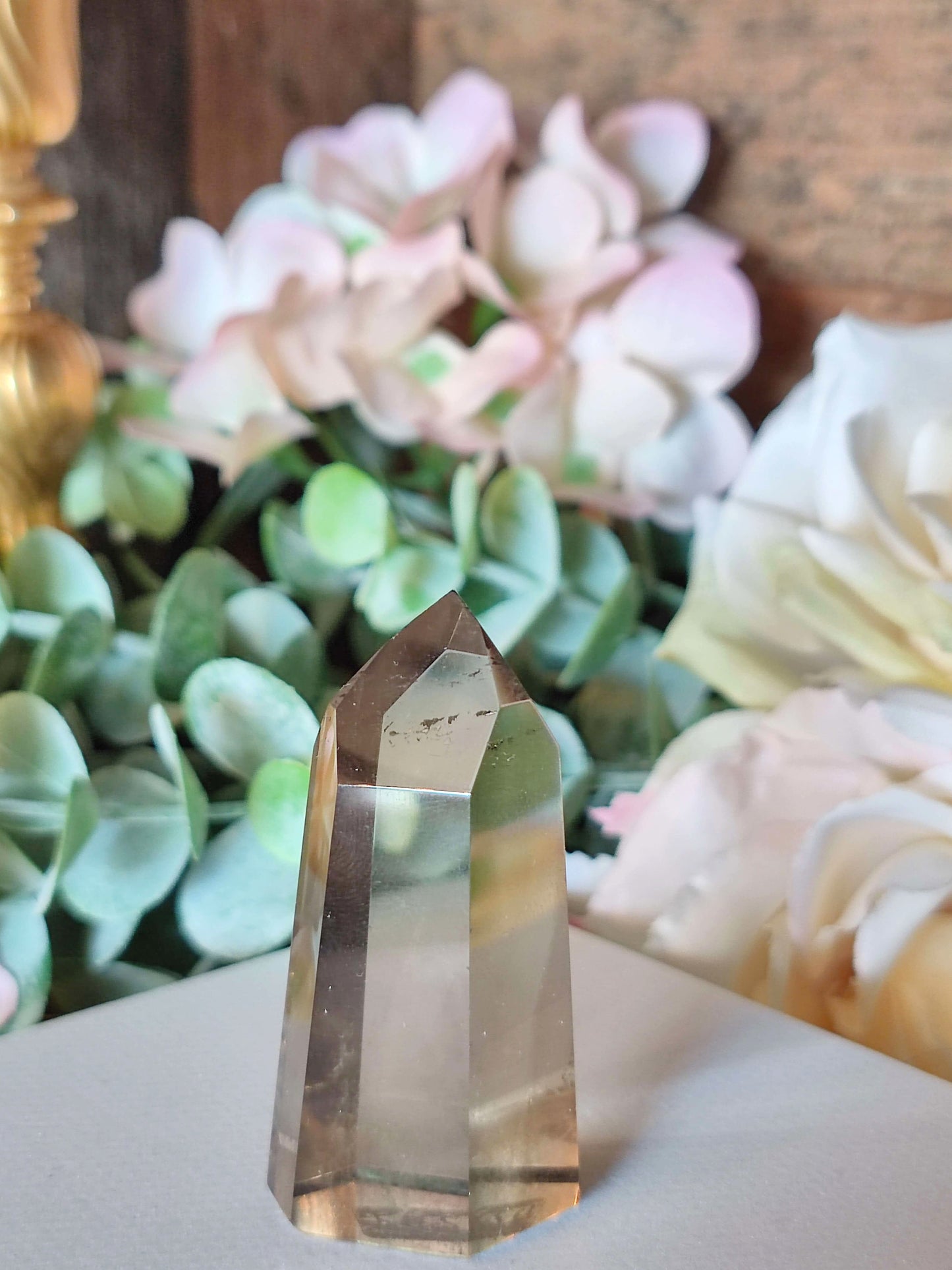 High Quality Rauchquarz Spitze RQ24, dunkel