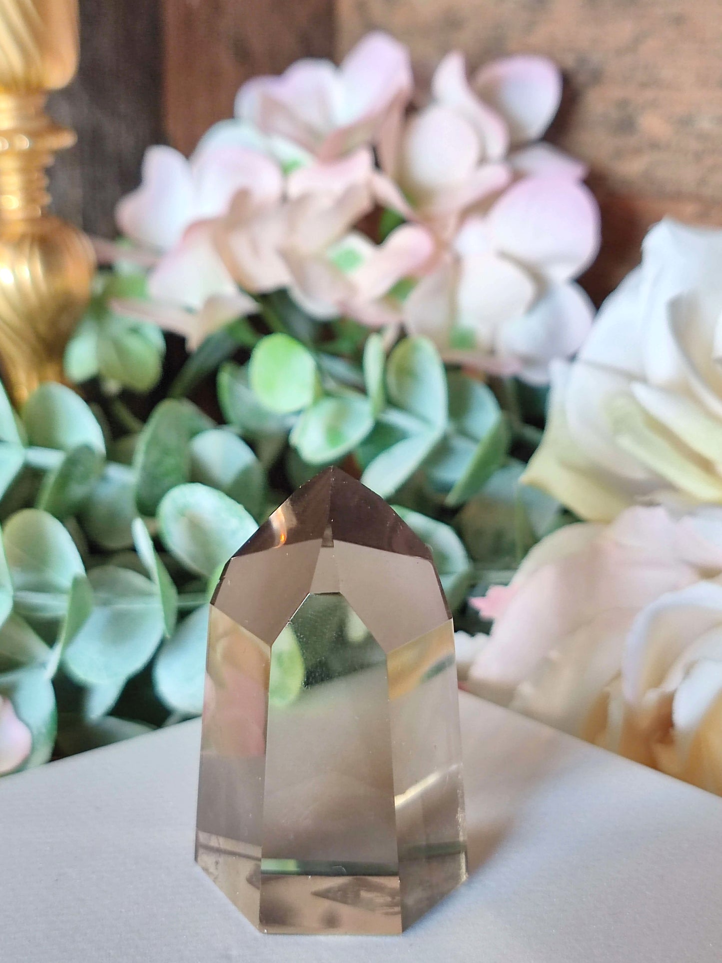 High Quality Rauchquarz Spitze RQ28, dunkel