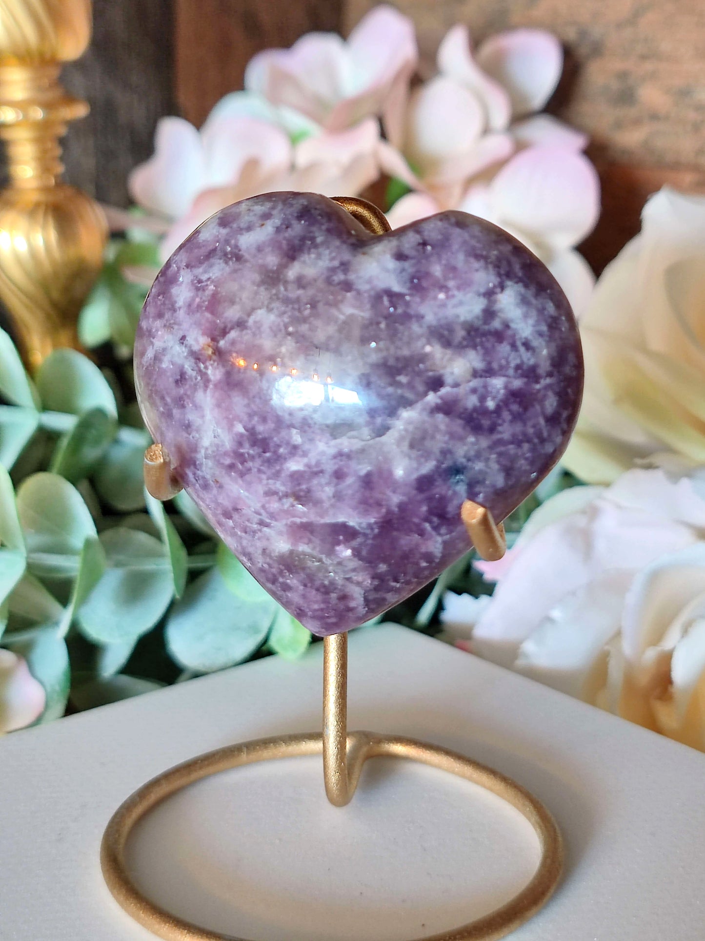 Lepidolith Herz LU20