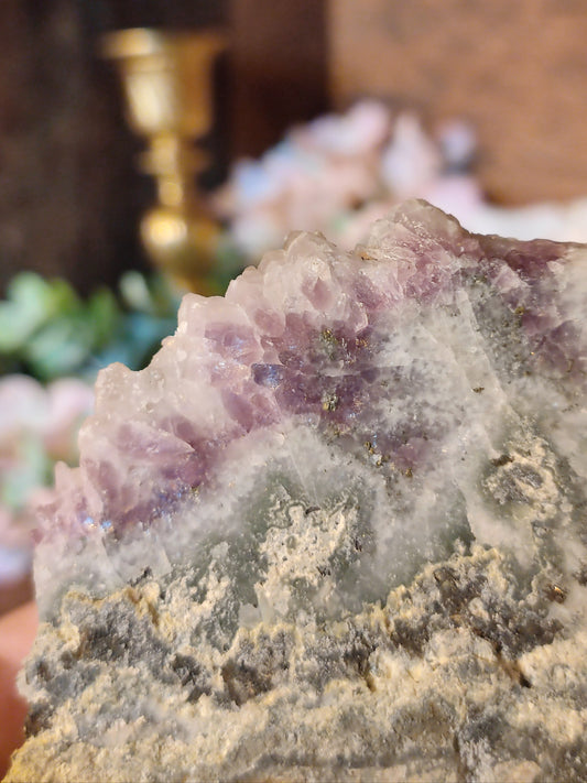 Quarz Stufe mit Amethyst QA55