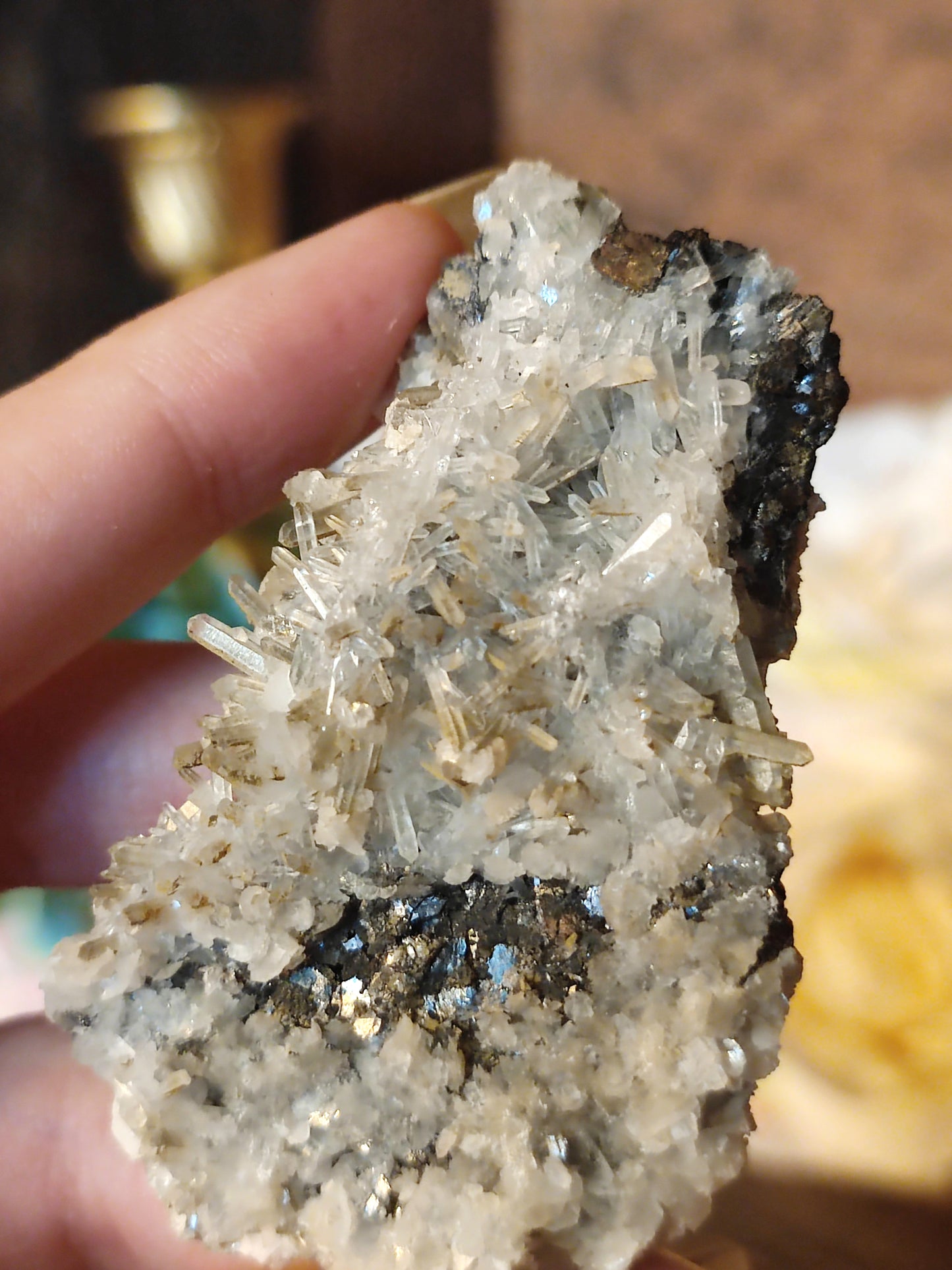 Calcit mit Quarz und Sphalerit QCS16