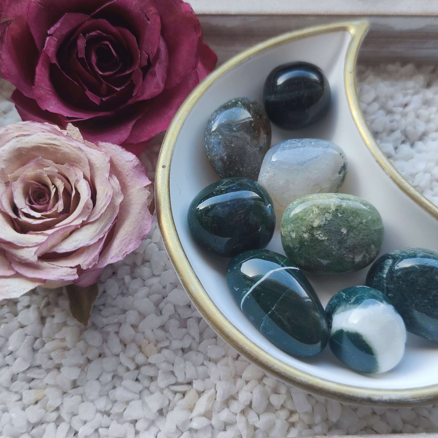 Moosachat Trommelstein, Extra-Qualität