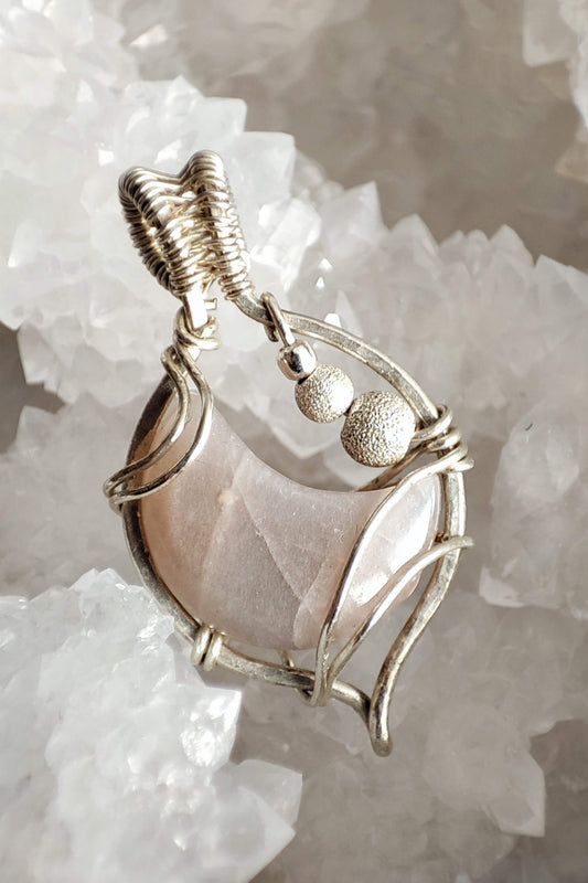 Kettenanhänger Mondstein/ Silber