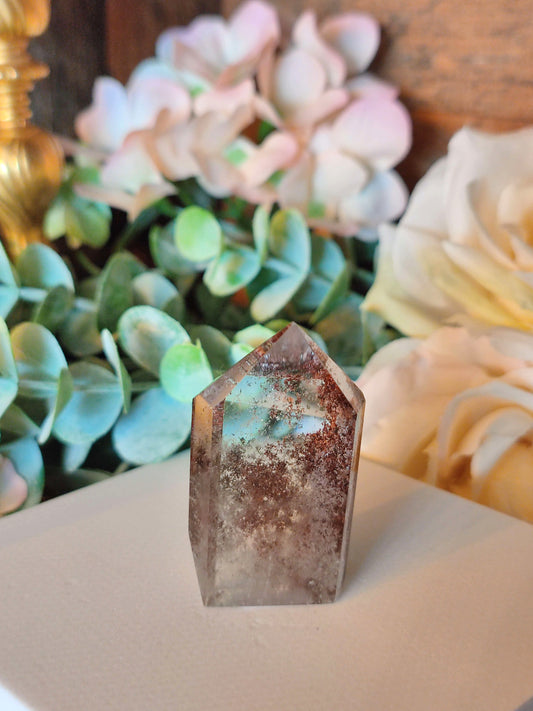 Lodolith (Gartenquarz) Spitze GQ10