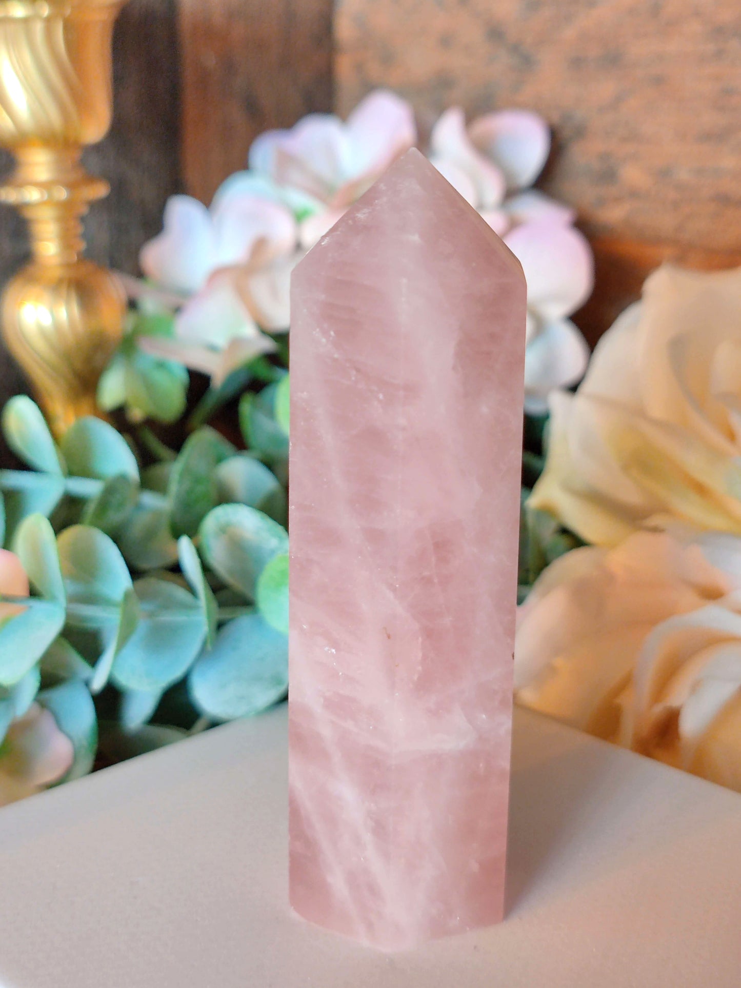 Rosenquarz Spitze RF20