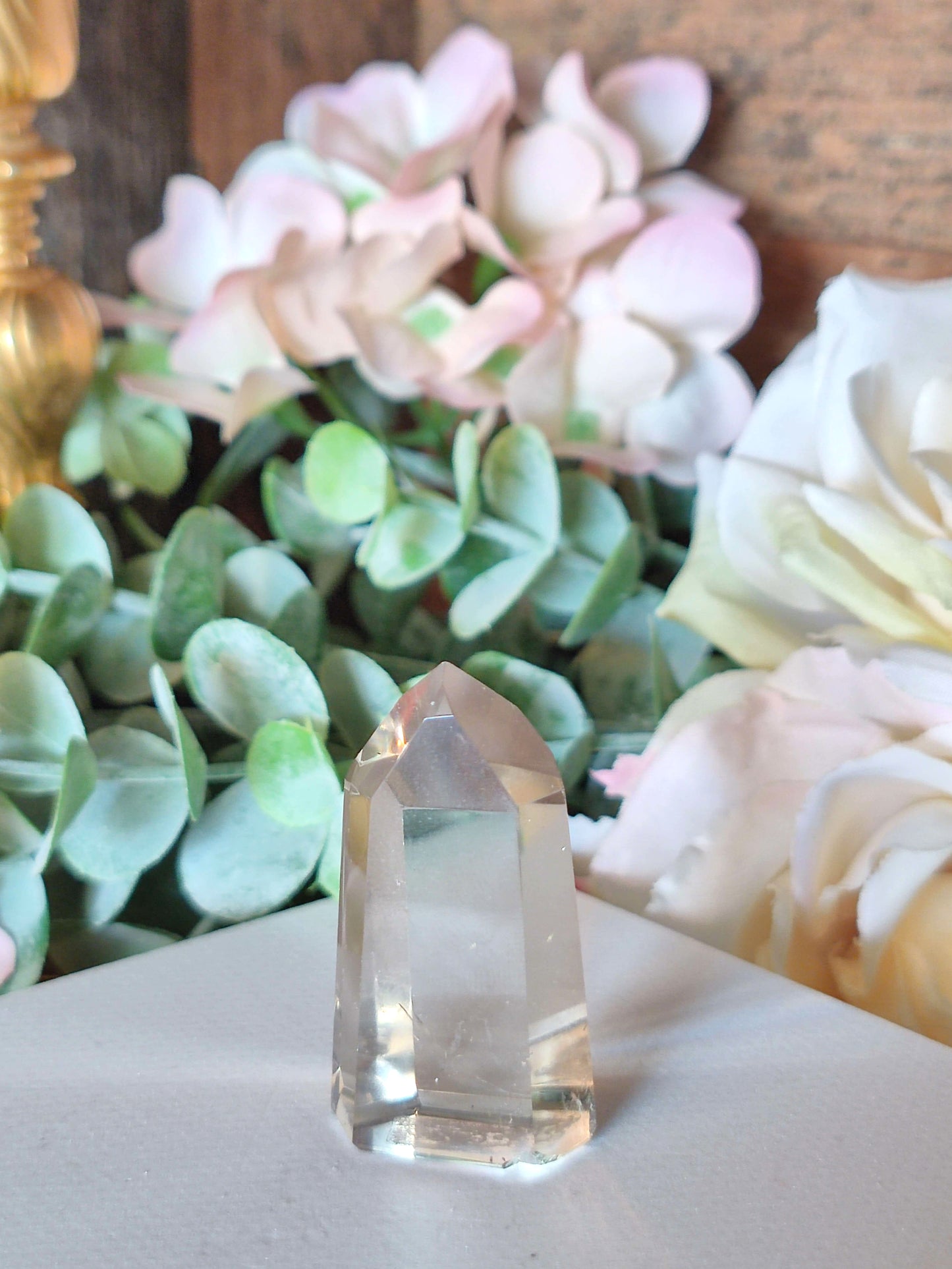 High Quality Rauchquarz Spitze RQ22, hell, B-Ware