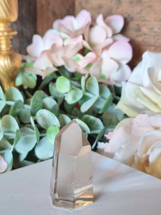 High Quality Rauchquarz Spitze RQ22, hell, B-Ware