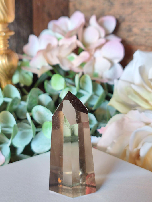 High Quality Rauchquarz Spitze RQ24, dunkel