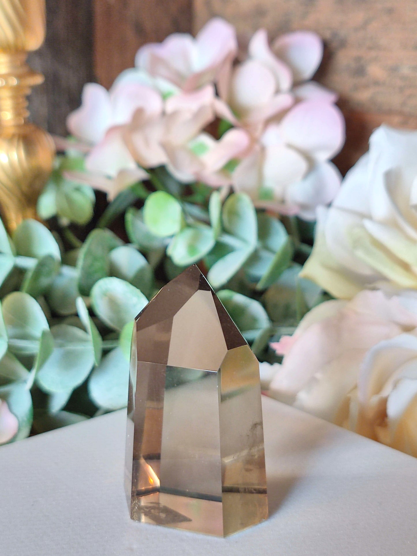 High Quality Rauchquarz Spitze RQ28, dunkel