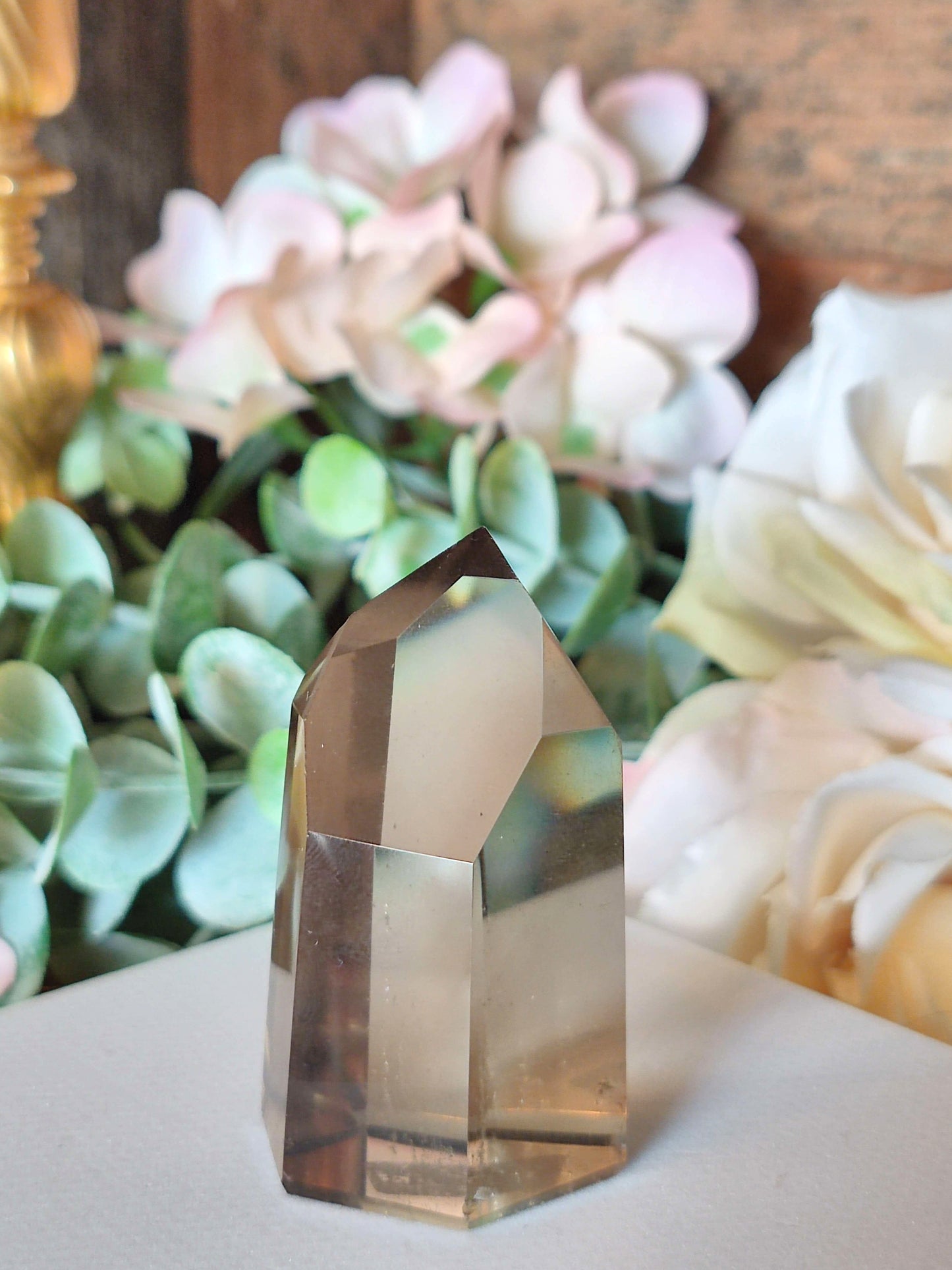 High Quality Rauchquarz Spitze RQ32, dunkel