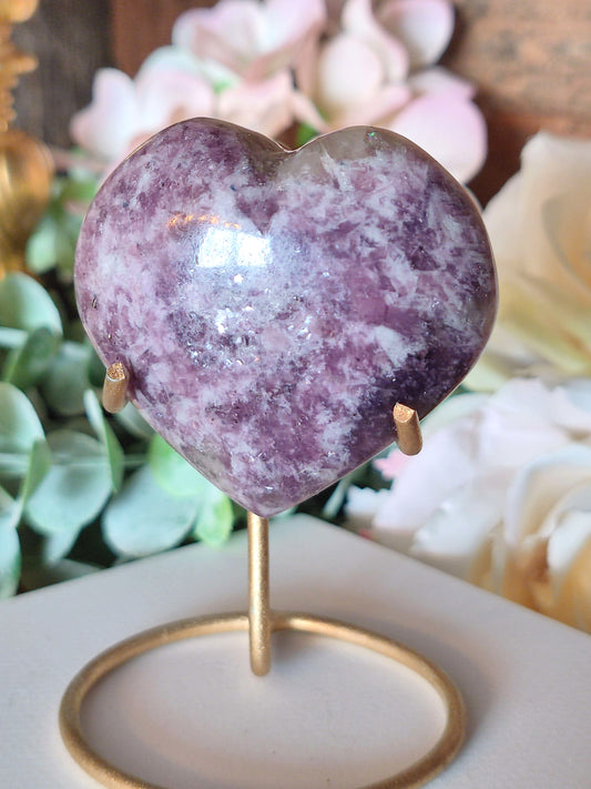 Lepidolith Herz LX25