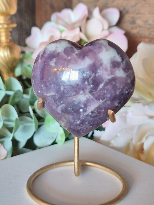 Lepidolith Herz LY25