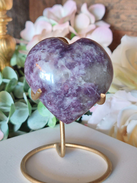 Lepidolith Herz LU20