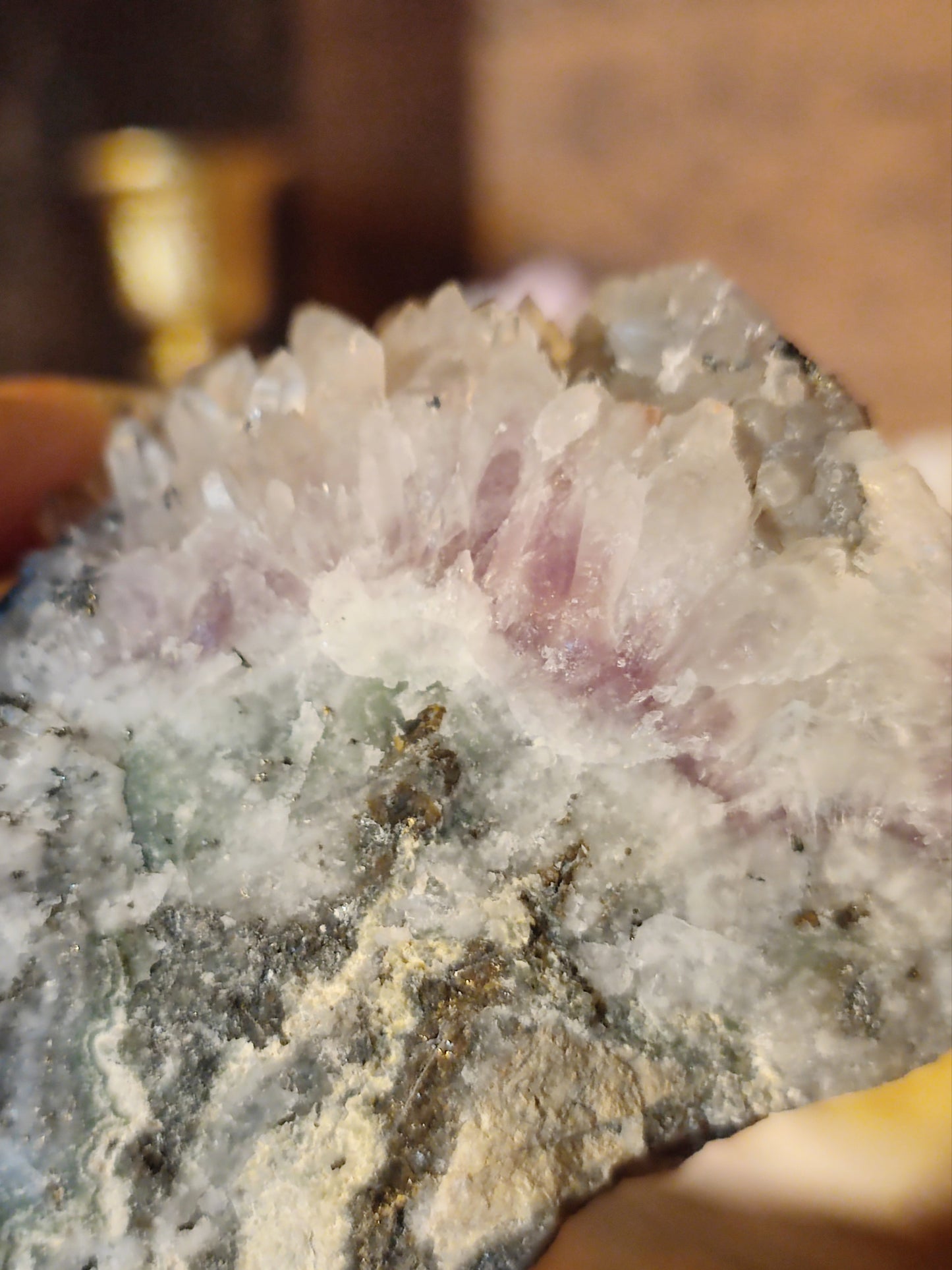 Quarz Stufe mit Amethyst QA55