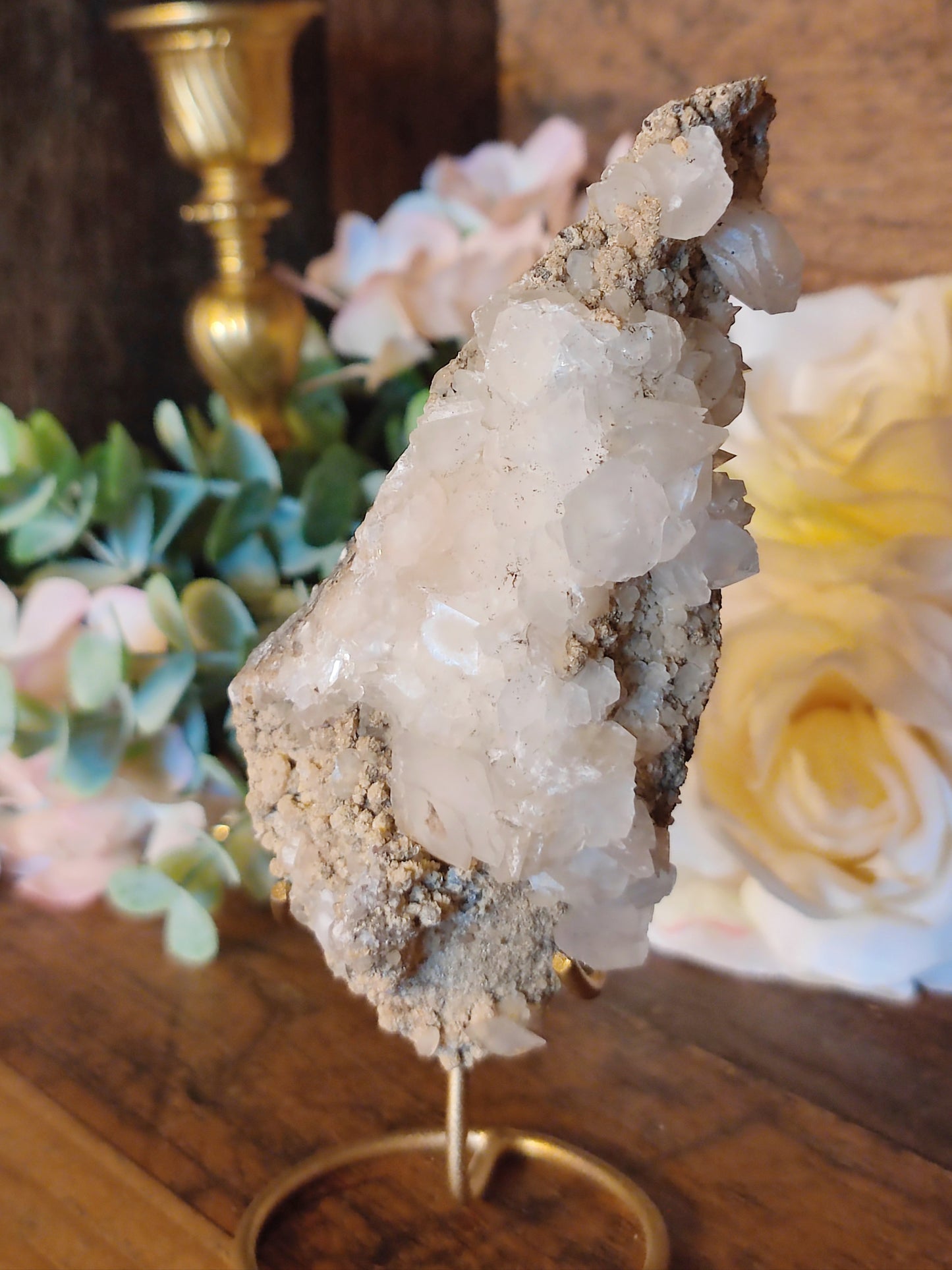 Calcit und Quarz auf Matrix CQ23