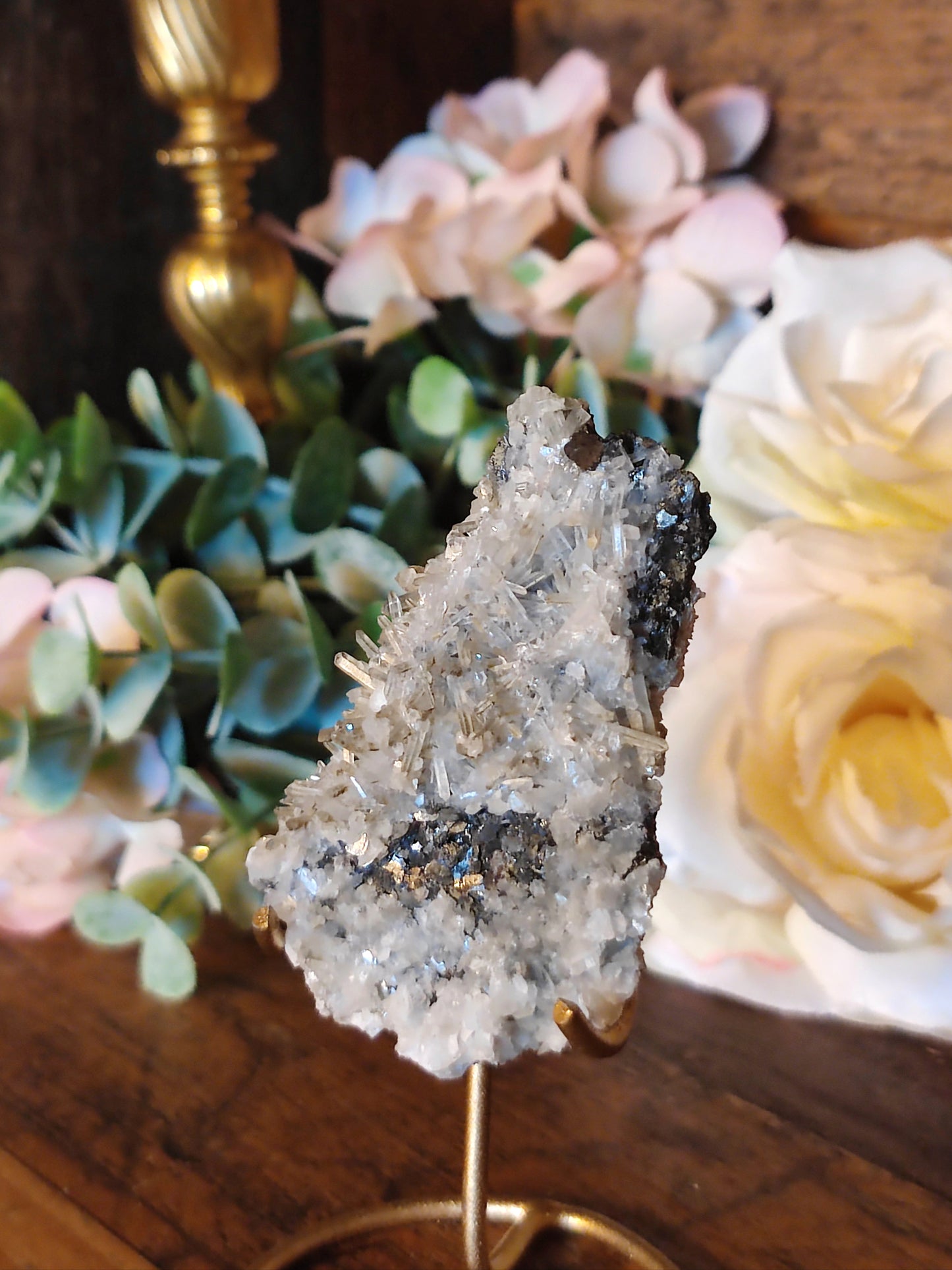 Calcit mit Quarz und Sphalerit QCS16