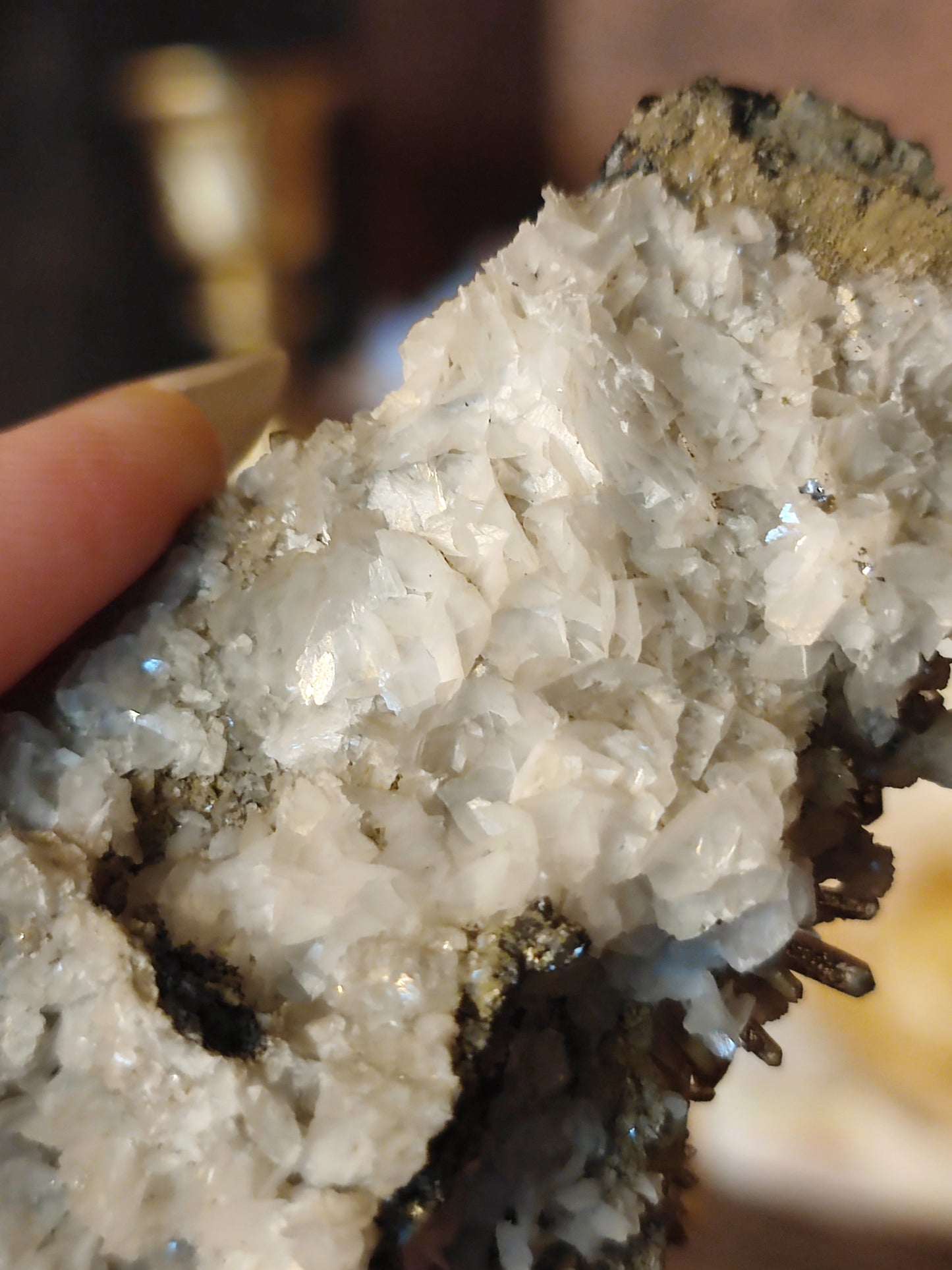 Calcit mit Quarz und Sphalerit QCS16