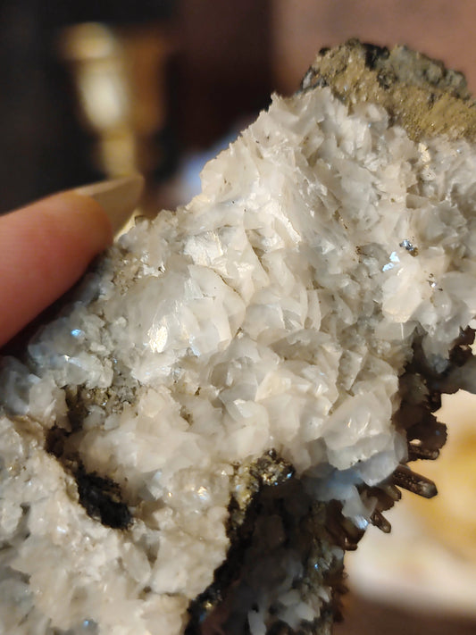 Calcit mit Quarz und Sphalerit QCS16