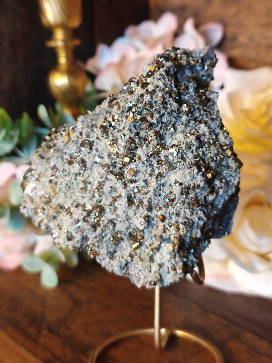 Quarz mit Pyrit PQ39