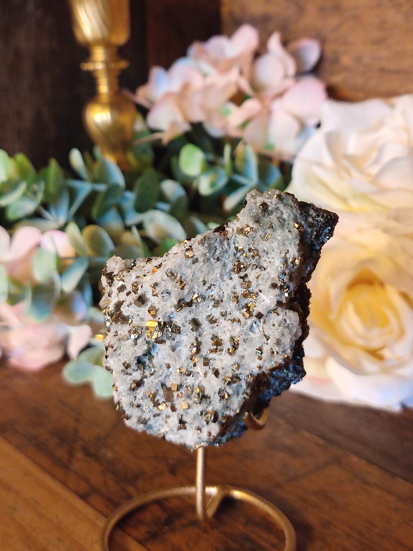 Quarz mit Galenit und Pyrit GQP25