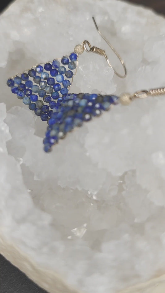 Ohrhänger Silber/ Lapislazuli