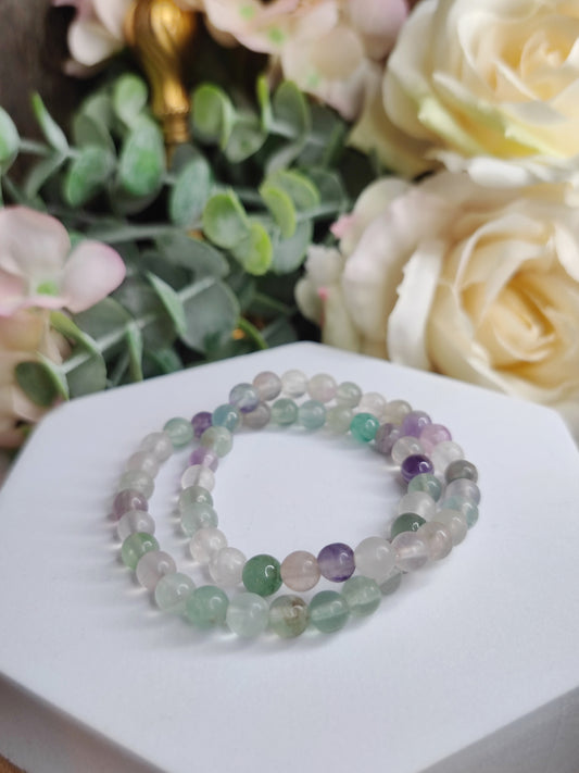 Fluorit Armband, 6mm