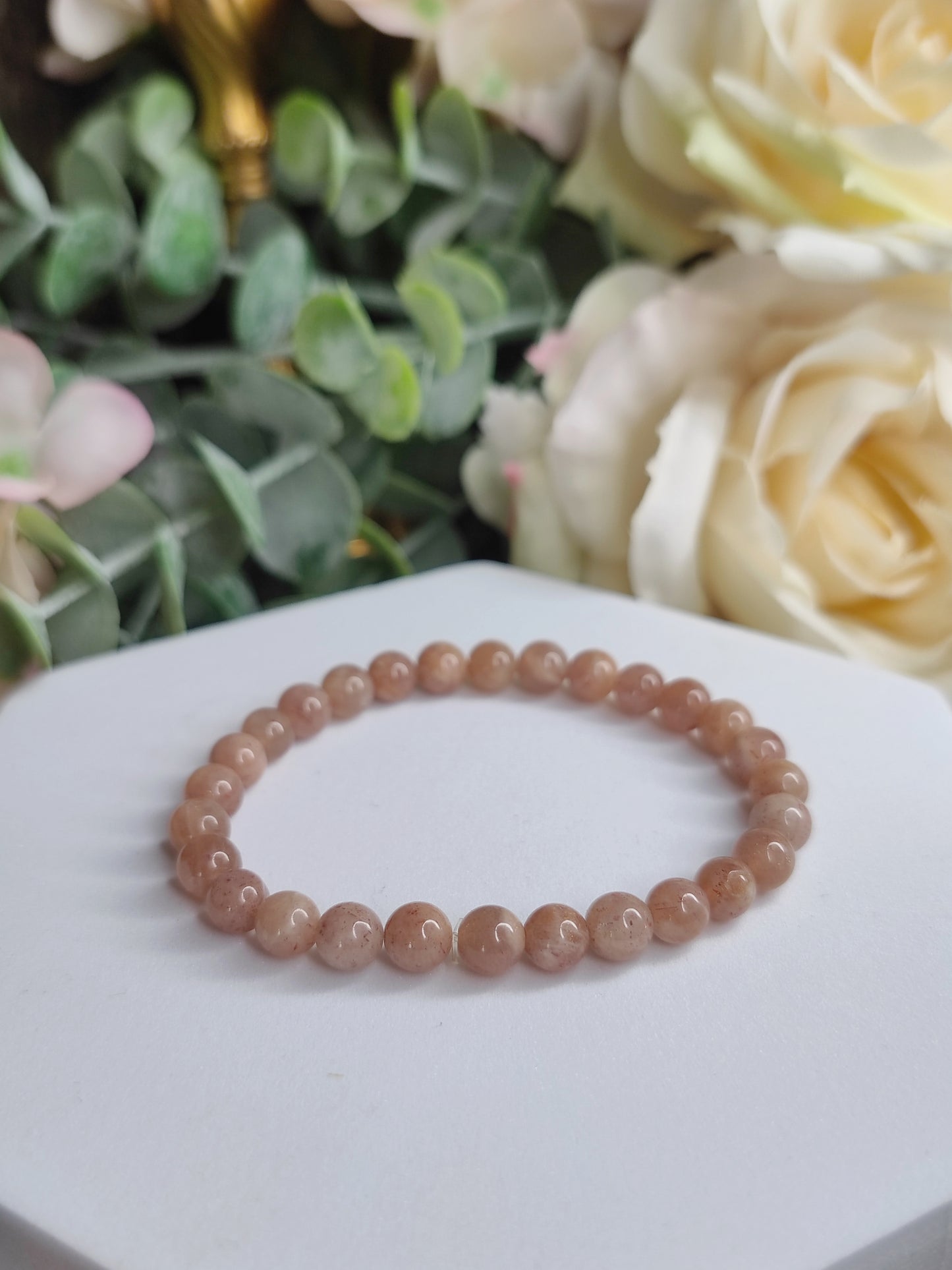 Sonnenstein/Mondstein Armband, 6mm