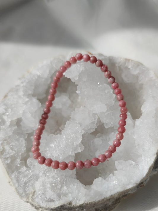 Elastisches Armband Thulit, 4mm