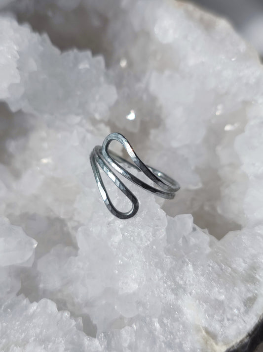 Verstellbarer Ring aus Aluminiumdraht