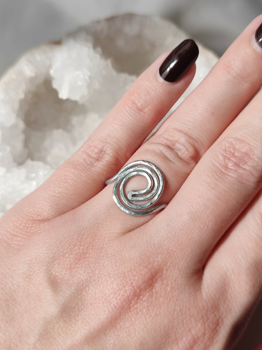 Verstellbarer Ring aus Aluminiumdraht