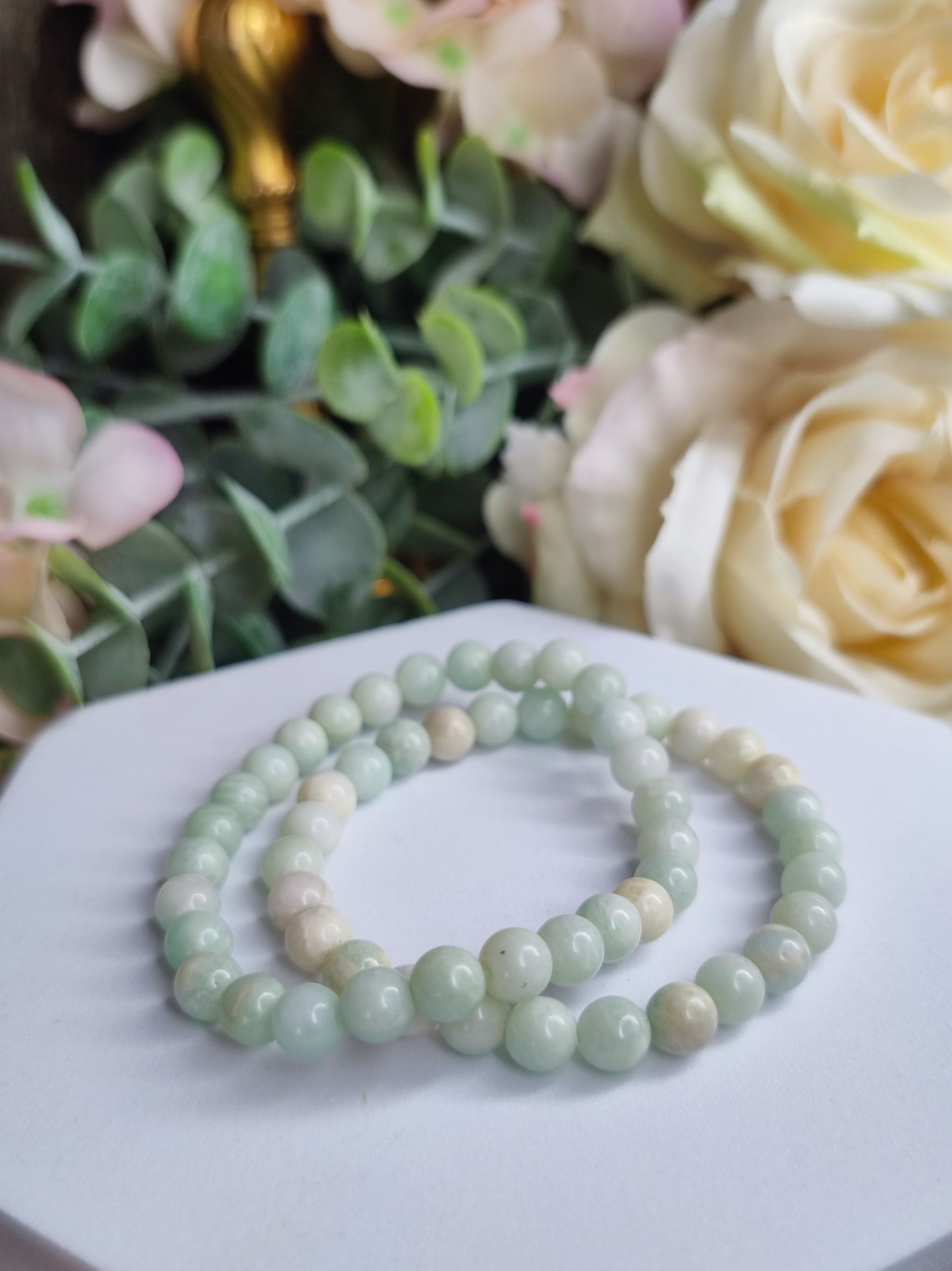 Amazonit Armband, 6mm